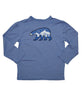 Boys Sun Protective Shirt-Explore Cobalt Blue Gray - Little Leaves Clothing Company