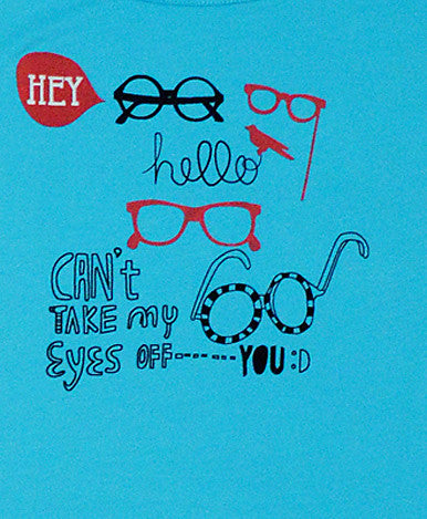 Womens Sun Protective Shirt-Graphic Brilliant Cerulean Blue - Little Leaves Clothing Company