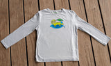 Boys Sun Protective Shirt-Chameleon Gray - Little Leaves Clothing Company