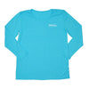 Womens Sun Protective Shirt-Brilliant Cerulean Blue - Little Leaves Clothing Company