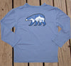 Boys Sun Protective Shirt-Explore Cobalt Blue Gray - Little Leaves Clothing Company