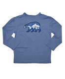 Toddler Sun Protective Shirt-Explore Cobalt Blue Gray - Little Leaves Clothing Company