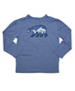 Toddler Sun Protective Shirt-Explore Cobalt Blue Gray - Little Leaves Clothing Company