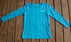 Womens Sun Protective Shirt-Brilliant Cerulean Blue - Little Leaves Clothing Company