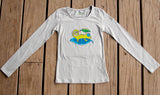 Girls Sun Protective Shirt-Chameleon Gray - Little Leaves Clothing Company