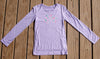 Girls Sun Protective Shirt-Spring Tree Mulberry Purple Gray - Little Leaves Clothing Company