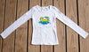 Girls Sun Protective Shirt-Chameleon  White - Little Leaves Clothing Company