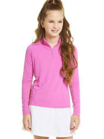 Girls Sun Protective Shirt-Spring Tree Mulberry Purple Gray