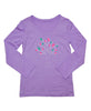 Girls Sun Protective Shirt-Spring Tree Mulberry Purple Gray - Little Leaves Clothing Company