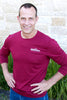 Mens Sun Protective Shirt-Deep Crimson - Little Leaves Clothing Company